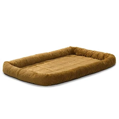 Abbildung von MidWest Homes for Pets Modell 40236 CN Haustierkissen, Hundebett, 91 cm langes Hunde oder Katzenbett mit bequemer Polsterung, ideal für mittelgroße Hunderassen, Zimtfarbe