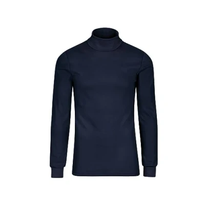 Abbildung von Trigema Herren 685010 Langarmshirt, Blau (Navy), XL EU