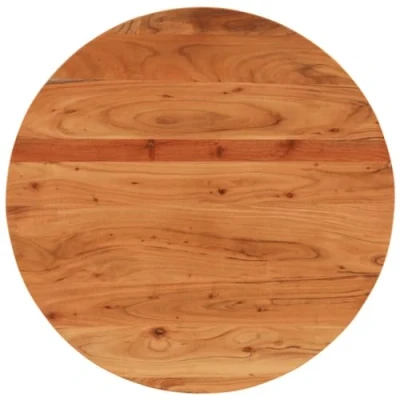 Abbildung von vidaXL Tischplatte, Holzplatte Holztischplatte Rund, Möbelplatte Platte für Beistelltisch Bartisch, Massivholzplatte Schreibtischplatte Ersatzplatte, Ø90x2,5cm Massivholz Akazie