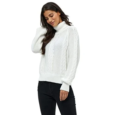 Abbildung von Desires Dekeviana Rollneck Strickpullover, Damen, Größe: XL, Gardenia