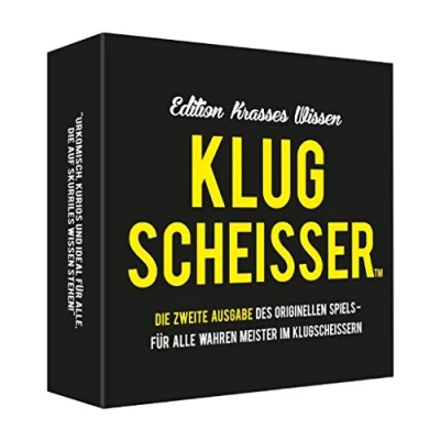 Abbildung von Kylskapspoesi Spiel, Klugscheisser 2 Black Edition krasses Wissen