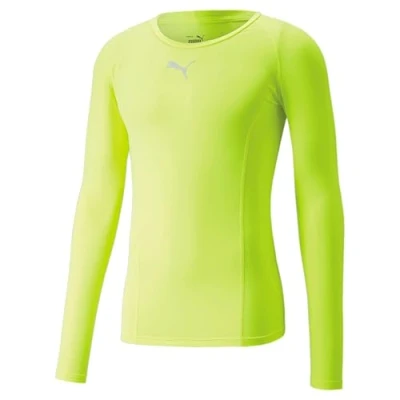 Abbildung von PUMA Herren Liga Baselayer Tee Ls Performance T Shirt, Fizzy Lime, L Kurz