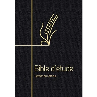 Abbildung von Bible d’étude, version du Semeur, couverture souple noire, tranche dorée