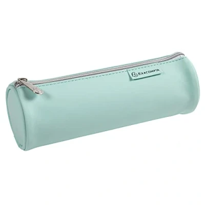 Abbildung von Exacompta Ref. 52570E 1 rundes Mäppchen Aquarel aus weichem Polyurethan Gummi Innenfutter Polyester Maße 22,5 x 7,5 cm zufällige Farben