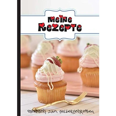 Abbildung von Meine Rezepte BACKBUCH zum Selberschreiben: Lieblingsrezepte sammeln und aufschreiben. 120 Rezeptvorlagen mit Inhaltsverzeichnis. A4