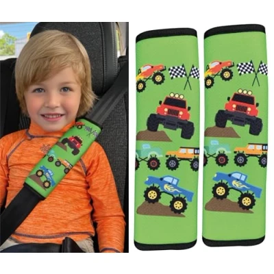 Abbildung von HECKBO 2x Auto Gurtpolster Monster Truck