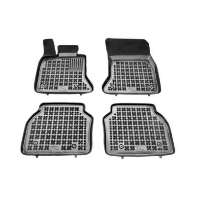 Abbildung von REZAW PLAST 200714 Fußmattensatz Gummi vorne und hinten 4 schwarz Maßgefertigt BMW: X3, X4