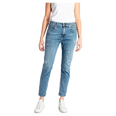 Abbildung von Replay Marty Pants Jeans Relaxed Fit, Damen, Größe: 25x28, Blue denim