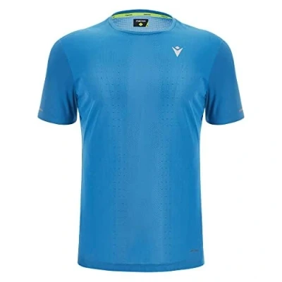 Abbildung von Macron Herren Run Prime Scd Clifton T Shirt Print Paris Blue Ss, blau, M