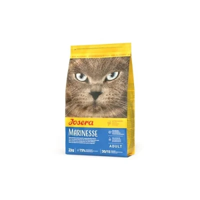 Abbildung von JOSERA Marinesse (1 x 2 kg) Adult Premium Trockenfutter für ausgewachsene allergische Katzen Lachs, Kartoffel &amp; Erbse als ausgesuchte Proteinquellen getreidefrei Katzenfutter 1er Pack