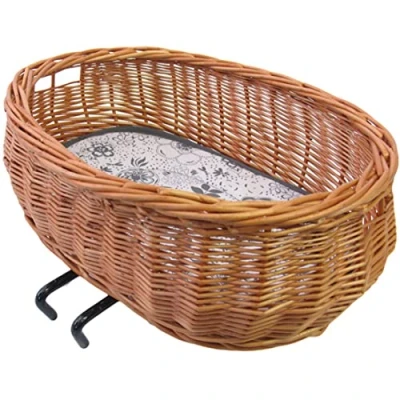 Abbildung von Weiden Hundefahrradkorb Basil Pluto Oval 50x37x20cm Für Lenkerbefestigung