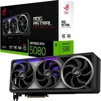 Abbildung von ASUS ROG ASTRAL GeForce RTX 5080 16GB GDDR7 OC Edition Gaming Grafikkarte (Nvidia RTX5080, Vier Lüfter, PCIe 5.0, 2X HDMI 2.1b, 3X DisplayPort 2.1a, RTX5080 O16G GAMING)