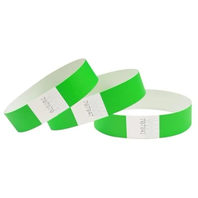 Abbildung von CINTAPUNTO Einlassbändchen Papier Eintrittsbänder Party/Festival/Club Bändchen Einlass und Eintritt Armband für Veranstaltungen Party Bänder, Club Armbänder 500 Stück Neongrün