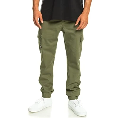 Abbildung von Quiksilver Cuffed Cargohose, Herren, Größe: 33, Four leaf clover