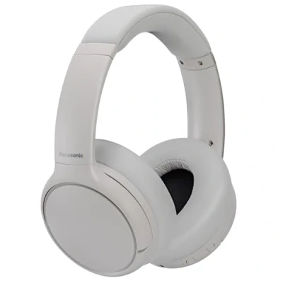 Abbildung von Panasonic RB M600BE C Kabellose Kopfhörer mit Hybrid ANC, Over Ear Schwenkdesign, Bluetooth 5.3, integriertes Mikrofon, bis zu 65 Stunden Wiedergabe, XBS Deep, USB C, Weiß