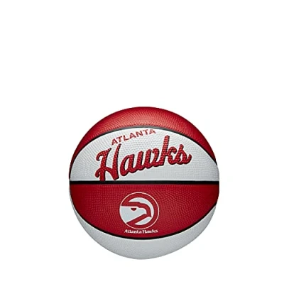 Abbildung von Wilson MINI Basketball TEAM RETRO, ATLANTA HAWKS, Outdoor, Gummi, Größe: