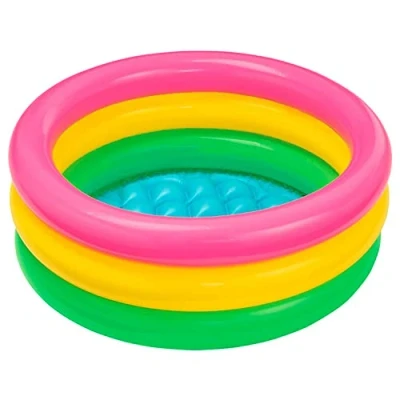 Abbildung von Intex Aufblasbares Planschbecken mit 3 Ringen 61 x 22 cm