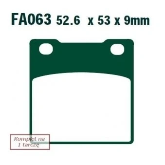 Abbildung von EBC Brakes FA063 Bremsbelagsatz
