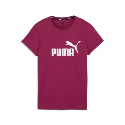 Abbildung von Puma Essentials LOGO Rundhals Kurzarm Tshirt print, Damen, Größe: XS, Magenta gleam