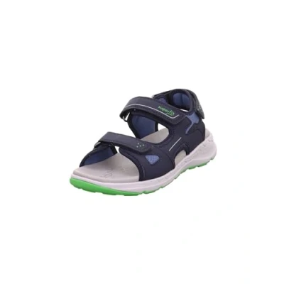Abbildung von Superfit Jungen Criss Cross Sandale, Blau Grün 8000, 34 EU