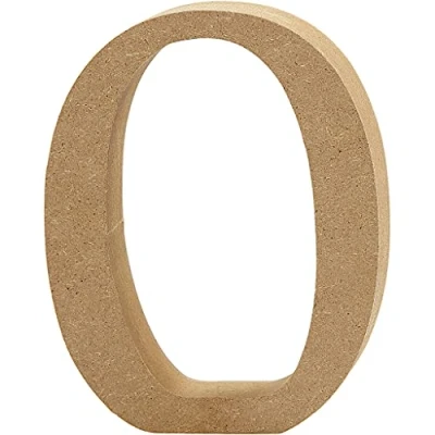 Abbildung von Creativ &quot;0 cm MDF Nummer, braun, 13 x 2