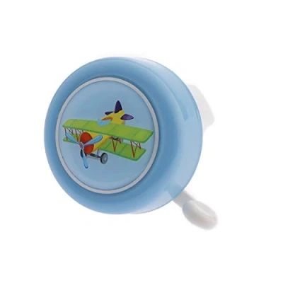 Abbildung von PexKids Unisex Youth Fahrradklingel Flugzeug, Blau, 1