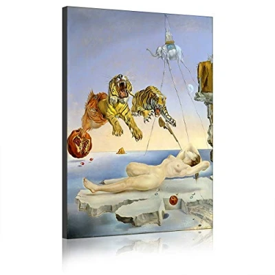 Abbildung von Five Seller Spanien Künstler Abstrakte Poster Wandkunst Drucken Berühmten Surrealismus Ölgemälde Sammlung Von Salvador Dali Reproduktion Auf Leinwand (10,50 x 70 cm(Kein Rahmen))