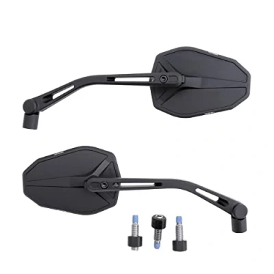 Abbildung von Highsider Lenkerspiegelpaar M10x1,25R+L Victory Slim Alu schwarz