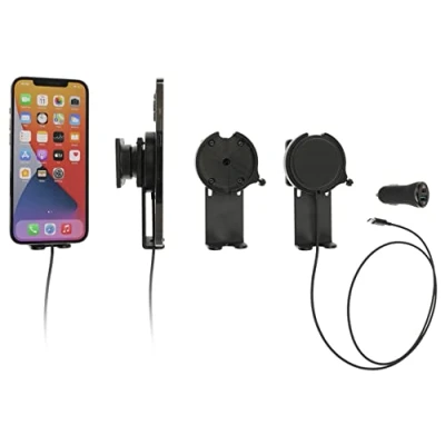Abbildung von Brodit Gerätehalter 216327 Made IN Sweden für Smartphones Apple iPhone 12, 12 Pro, Mini, 13, Pro Max und weitere