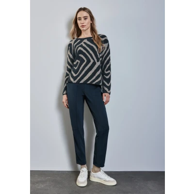 Abbildung von STREET ONE Strickpullover, aus elastischem Materialmix