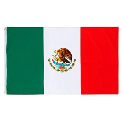 Abbildung von PHENO FLAGS Flagge Mexiko Mexico 90 x 150 cm Mexikanische Fahne (Hissflagge für Fahnenmast), Inkl. 2 Messing Ösen