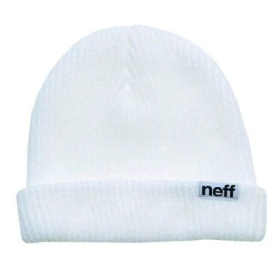 Abbildung von Neff Herren Fold Beanie Mütze, Weiß, Einheitsgröße EU