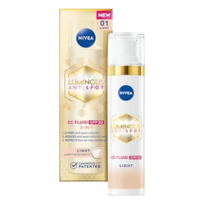 Abbildung von NIVEA LUMINOUS630® Anti Tönung Creme CC SPF 30, Farbton 01/light 40ml