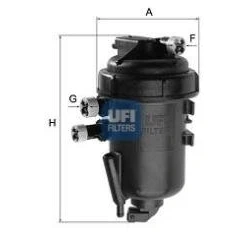Abbildung von UFI 55.178.00 Kraftstofffilter Filtereinsatz 10 FIAT: Doblo I Kombi, Cargo