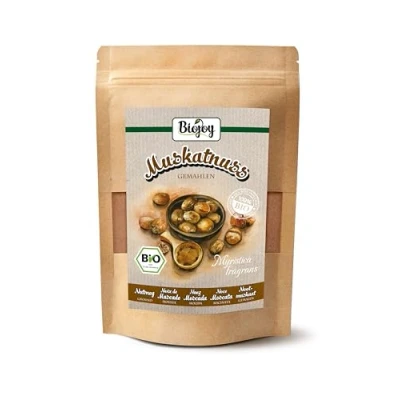 Abbildung von Biojoy BIO Muskatnuss gemahlen (100 g), Muskatnüsse als Pulver (Myristica fragrans)
