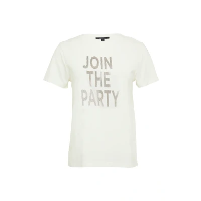 Abbildung von comma MIT Artwork Tshirt print, Damen, Größe: 34, Weiß