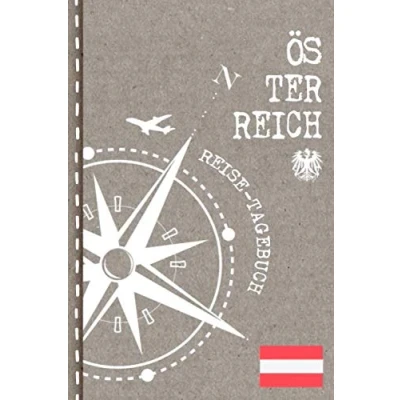Abbildung von Österreich Reisetagebuch: Reise Tagebuch zum Selberschreiben, ca. A5 Journal Dotted Punkteraster für Urlaub, Ferien, Auslandsjahr, Au Pair, Auswanderer Notizbuch 112 Seiten Dot Grid punktiert