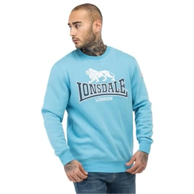 Abbildung von Lonsdale Rundhals Normale Passform Lawins Sweatshirt, Herren, Größe: Large, Blue white navy