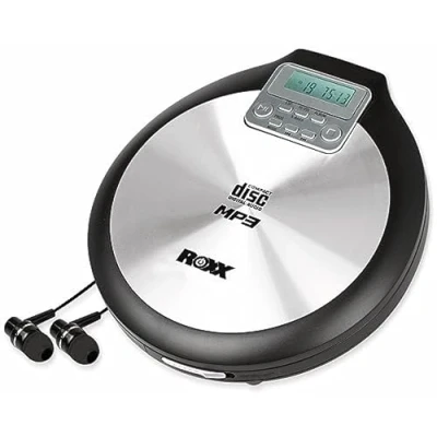 Abbildung von ROXX Tragbarer CD Player mit Kopfhörer MP3 fähig Antishock Discman Netzteil PCD 600