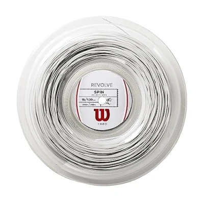 Abbildung von Wilson Unisex Tennissaite Revolve, weiß, 200 Meter Rolle, 1,30 mm, WRZ906500