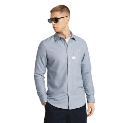 Abbildung von G Star RAW Men&#039;s Bristum 2.0 Slim Hemd Shirt, Mehrfarben (ash Blue bt D23553 D742 G771), S