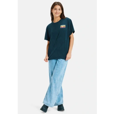 Abbildung von Roxy Sunny Optic WASH Tshirt print, Damen, Größe: Small, Anthracite