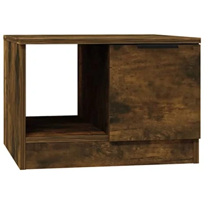 Abbildung von vidaXL Couchtisch Beistelltisch Wohnzimmertisch Kaffeetisch Sofatisch Teetisch Tisch Wohnzimmer Räuchereiche 50x50x36cm Holzwerkstoff