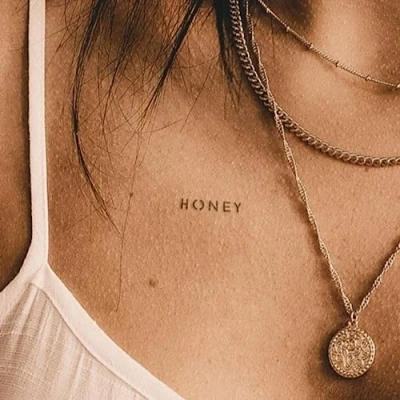 Abbildung von Inkster® Honey Tattoo Temporäres mit EU Kosmetikzertifizierung wasserfest + vegan revolutionäres 2 Wochen Fake Tattoos und Klebetattoos für Erwachsene