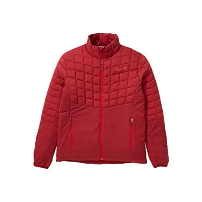 Abbildung von Marmot Herren Isolierte Wanderjacke, Funktionsjacke, Gefütterte Steppjacke, Wasserabweisend, Winddicht Featherless Hybrid Jacket, Brick, L, 74000