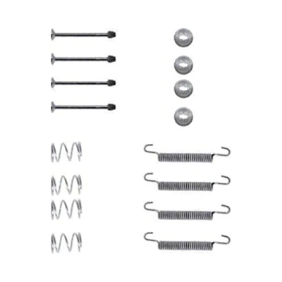 Abbildung von HELLA 8DZ 355 201 731 Zubehörsatz, Feststellbremsbacken OPEL: Omega B Caravan, Limousine, Calibra A, SAAB: 9 3 Cabrio, 5 Kombi