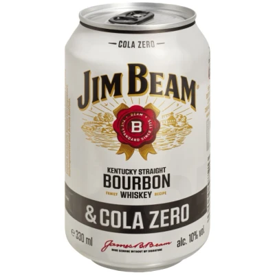 Abbildung von Jim Beam Bourbon Whiskey &amp; Cola Zero (Einweg)
