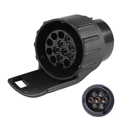 Abbildung von SPARKMOTO 7 auf 13 polig Anhänger Adapter,Für die Verbindung von Pkw BZW. Anhängerkupplung mit polige Steckdose poliger Stecker,Auto zu Hänger Adapter für LKW Fahrradträger