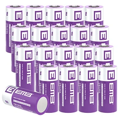 Abbildung von EEMB CR123A Lithium Batterien 3V 1700mAh CR123 Batterie mit hoher Kapazität für Taschenlampe Spielzeug Alarmsystem Nicht wiederaufladbar (20)