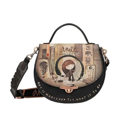 Abbildung von Anekke Shoen Black Handtasche 24 CM Handtasche, Damen, Größe: One Size,